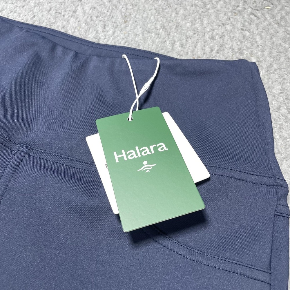 Halara Leggings Womens XS Blue High Rise Flare Yoga Track Pants Stretch Athletic - Picture 3 of 9